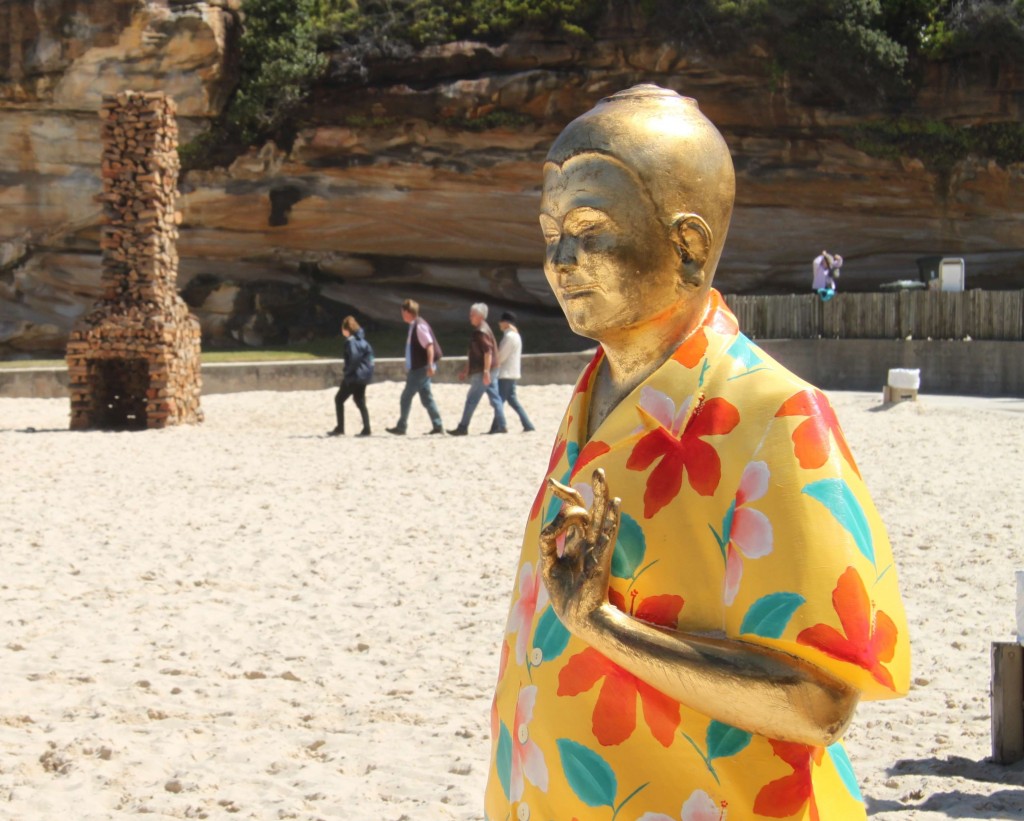Buddha meets Bondi during Sculpture by the Sea.