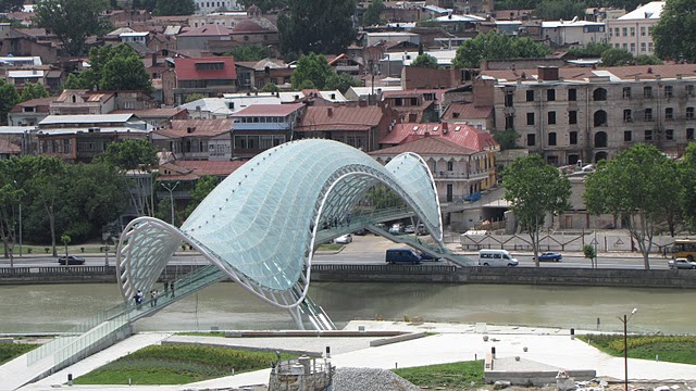 The Bridge of Peace - another symbol of modern Tbilisi