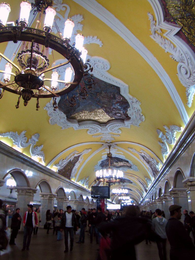 Stalin insisted that the metro stations be "palaces to the people".