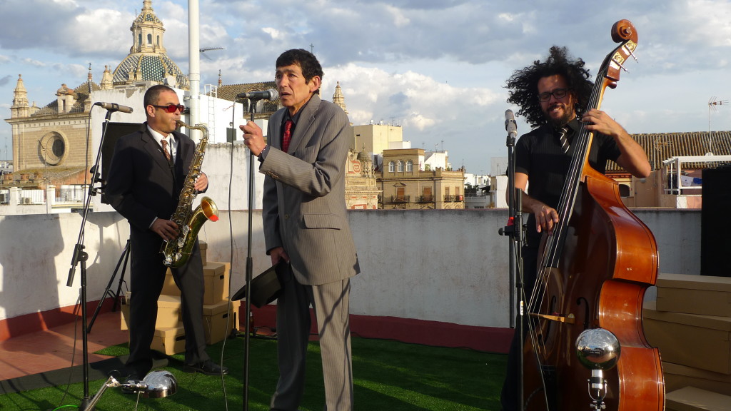 Rocking out on a Seville rooftop