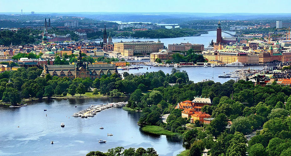 Go green and serene in the Swedish capital...