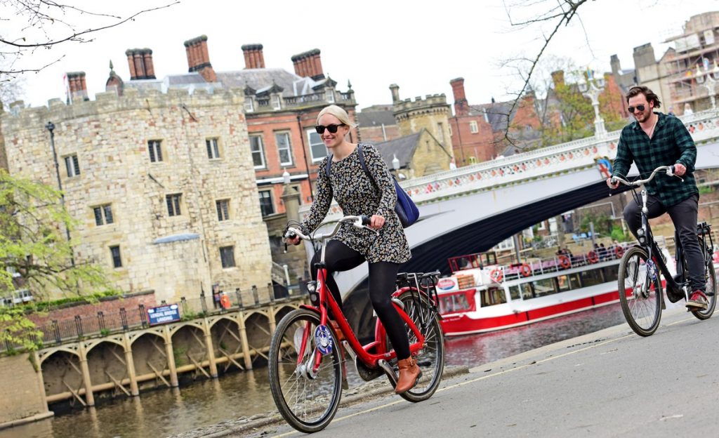 Cycling in York. Photo: Anthony Chappel-Ross / Visit York